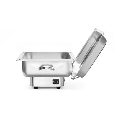 Elektrický ohřívač pokrmů Pollina, HENDI, Profi Line, 9L, Stříbrná, 230V/900W, 587x440x(H)273mm | 204900